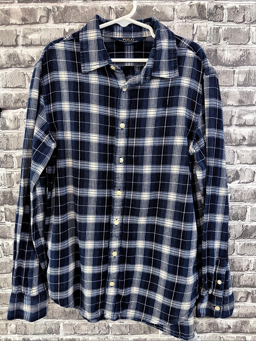 Girls Polo Ralph Lauren Plaid Cotton Shirt Size 12
